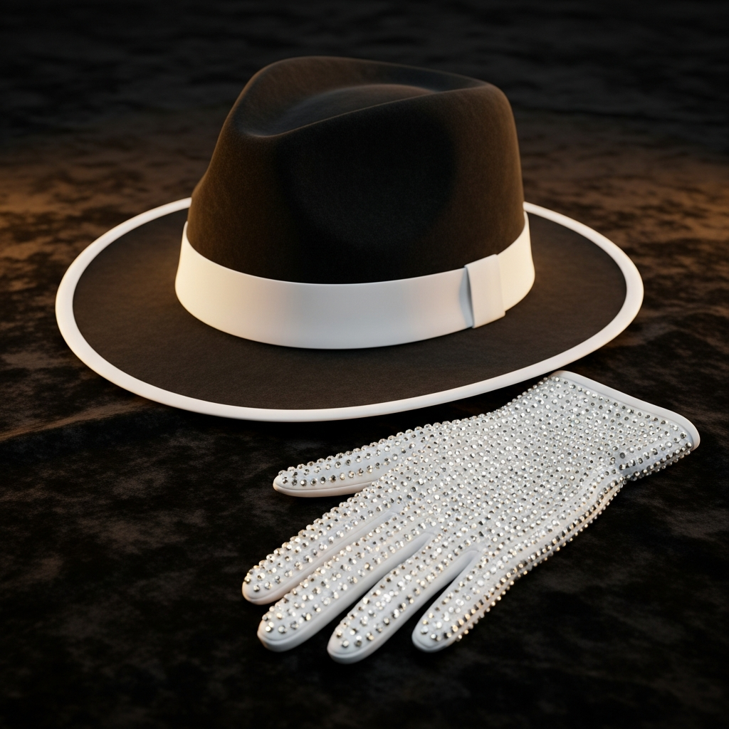 Michael Jackson hat and glove